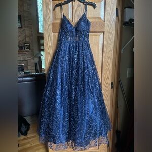 Blondie Nites Navy gown (junior sizing)